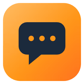 Chat bubble icon representing the information and referral chatbot built for nonprofits.