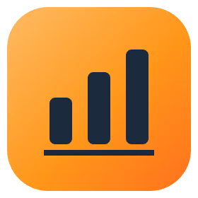 Bar chart icon representing the Executive360 real-time nonprofit leadership dashboard.